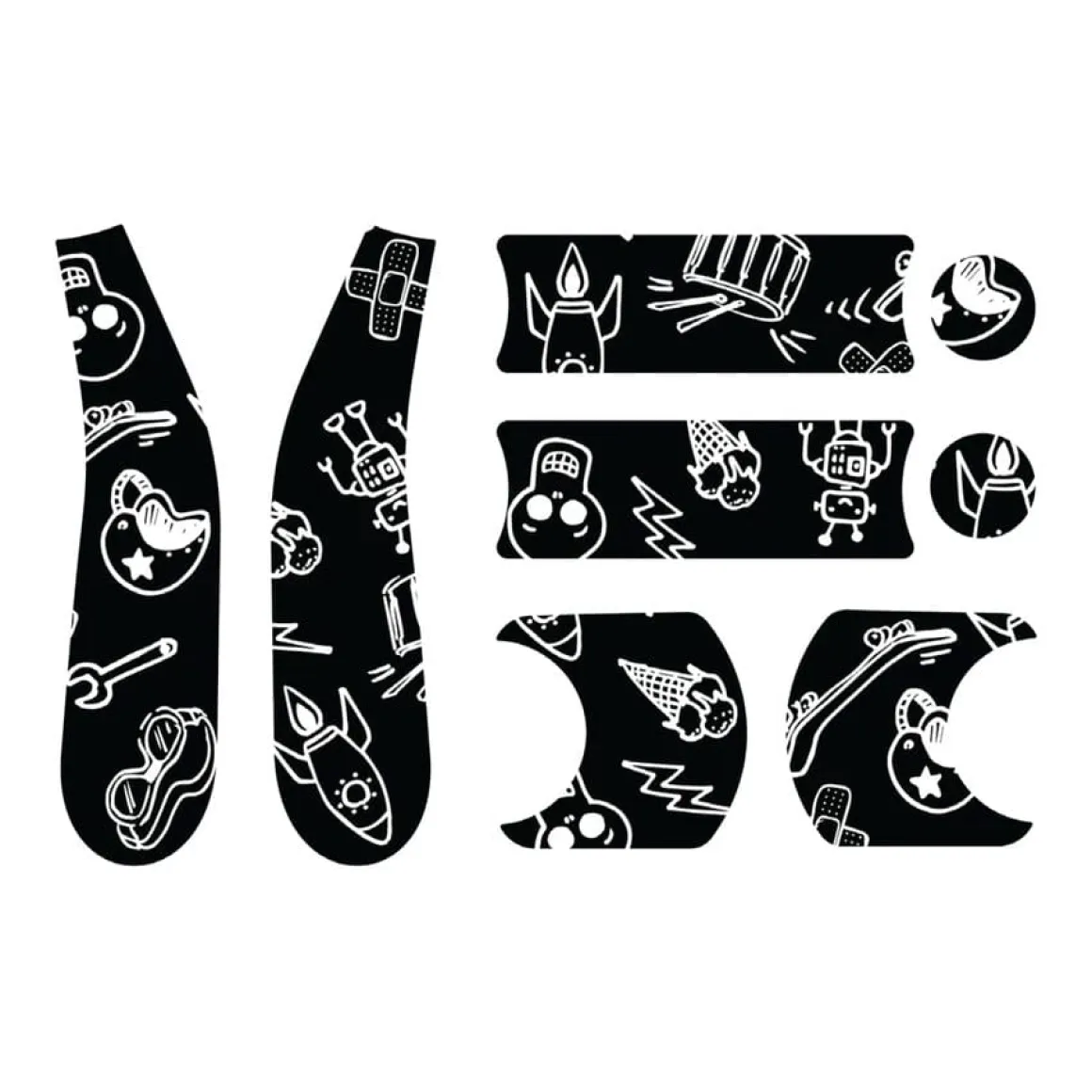 Doona Liki Sticker Set - Black & White Cool Sketch
