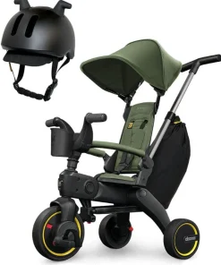 Doona Liki Trike S3 + Liki Helmet Bundle - Desert Green / Black