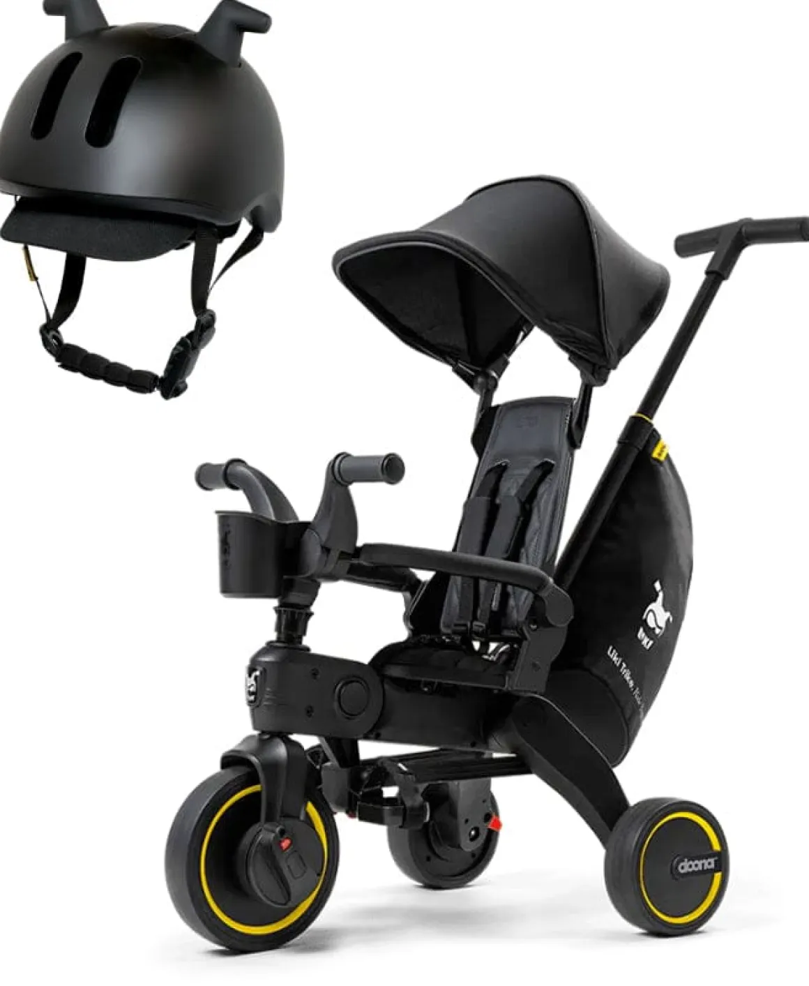 Doona Liki Trike S5 + Liki Helmet Bundle - Midnight / Black