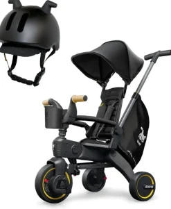 Doona Liki Trike S5 + Liki Helmet Bundle - Nitro Black / Black