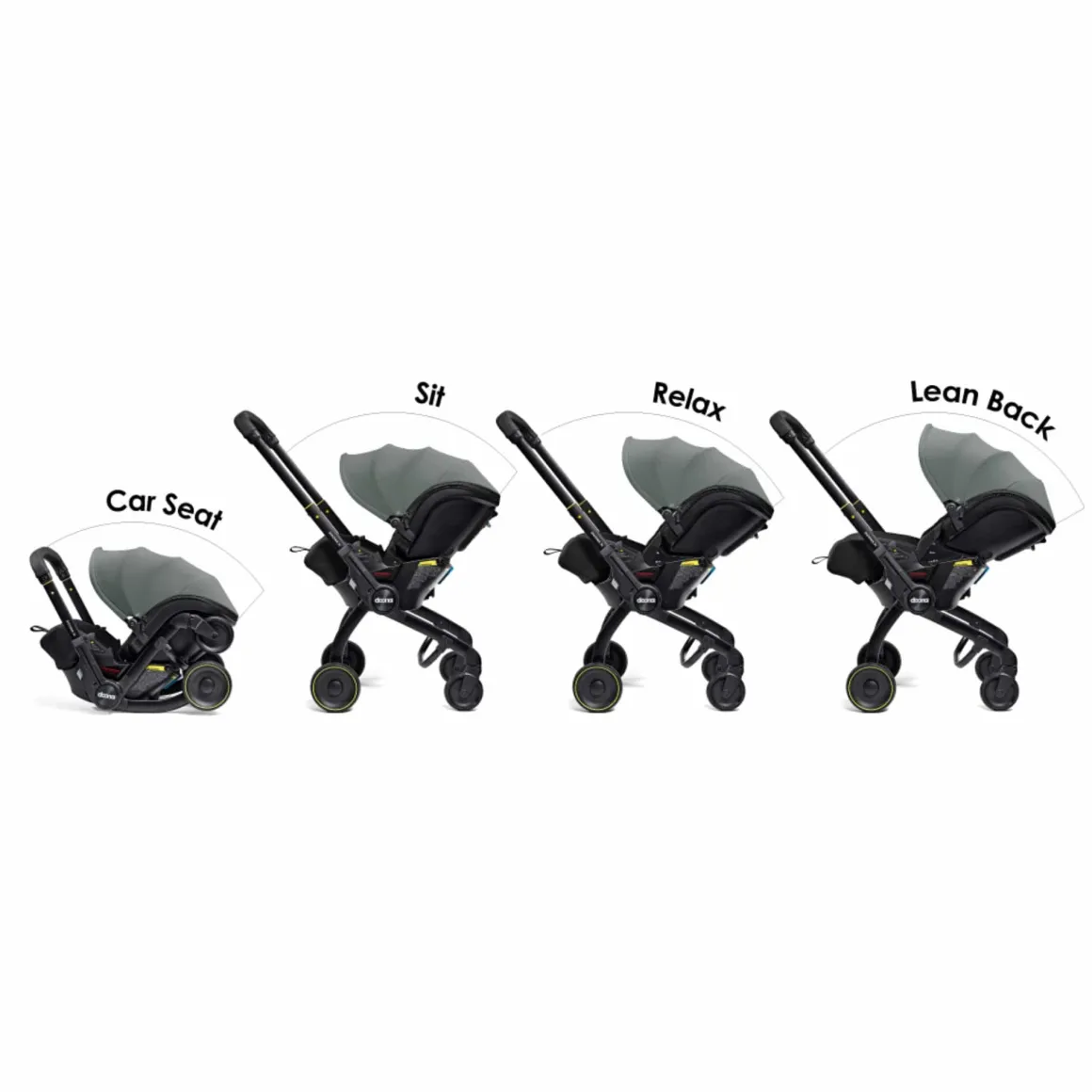 Doona X Infant Car Seat & Stroller - Slate Green