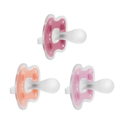 Dr. Brown's Advantage One-Piece Pacifiers, Stage 2 - Pink, 3-Pack