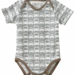 DwellStudio Cars Grey Short Sleeve Bodysuit 3-6 Mo.