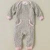 DwellStudio Starburst Chocolate Playsuit 0-3 Mo.