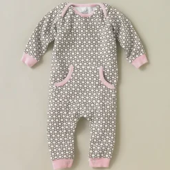 DwellStudio Starburst Chocolate Playsuit 0-3 Mo.