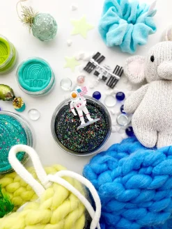 Earth Grown KidDoughs Play Dough-To-Go Jar - Space (Scented)