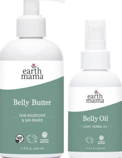 Earth Mama Belly Bundle - Belly Butter and Belly Oil