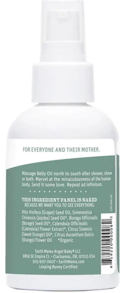 Earth Mama Belly Oil, 4oz