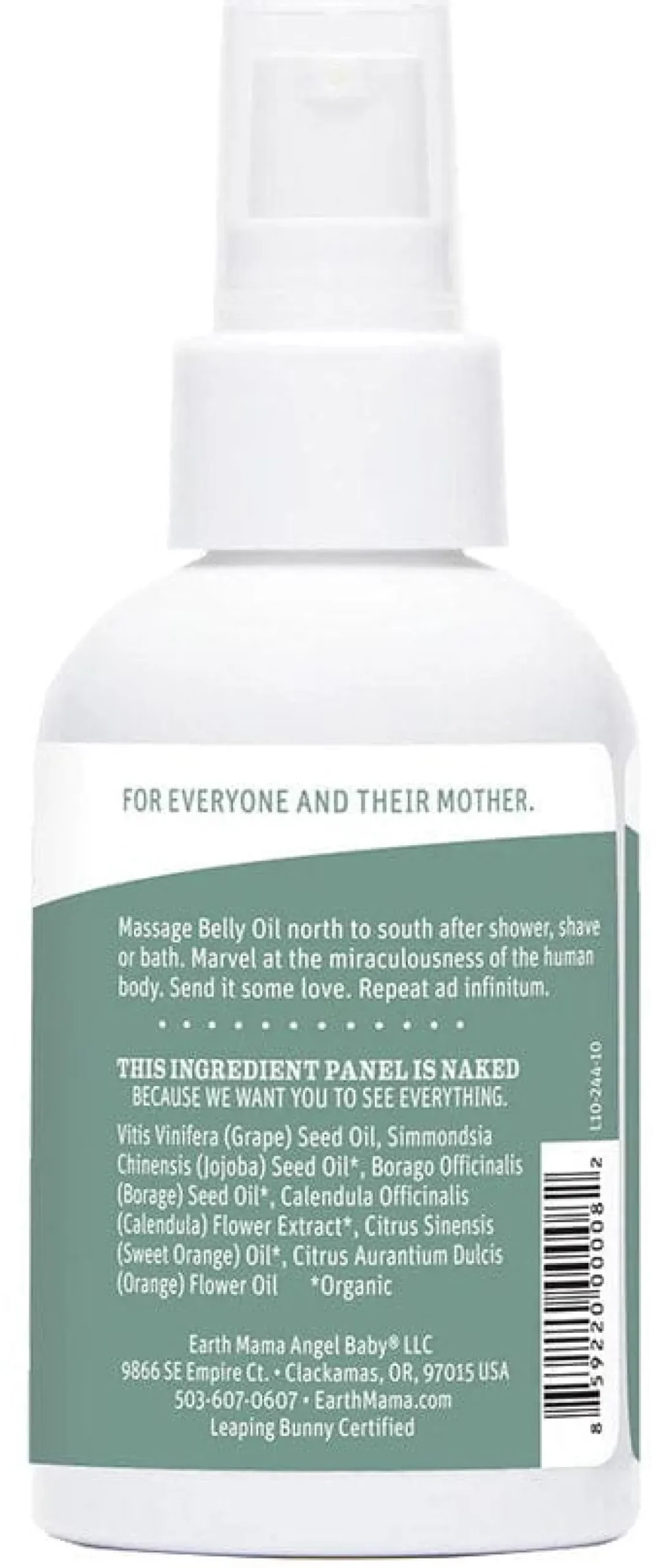 Earth Mama Belly Oil, 4oz