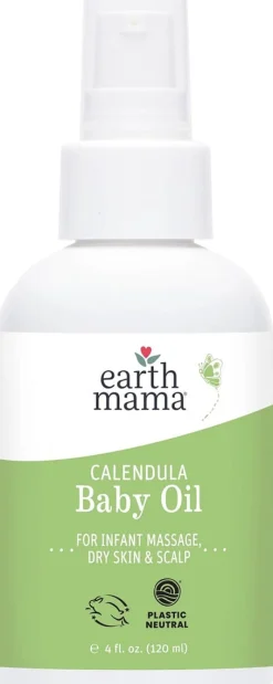 Earth Mama Calendula Baby Oil, 4 fl. oz.