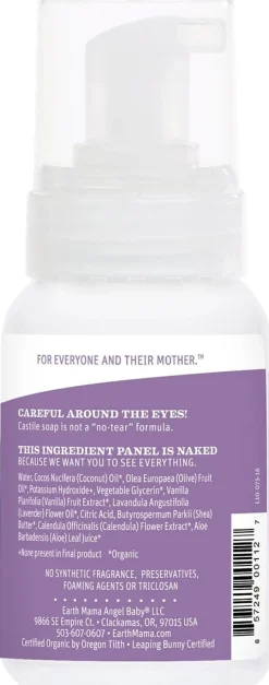 Earth Mama Calming Lavender Castile Baby Wash, 5.3 fl. oz.