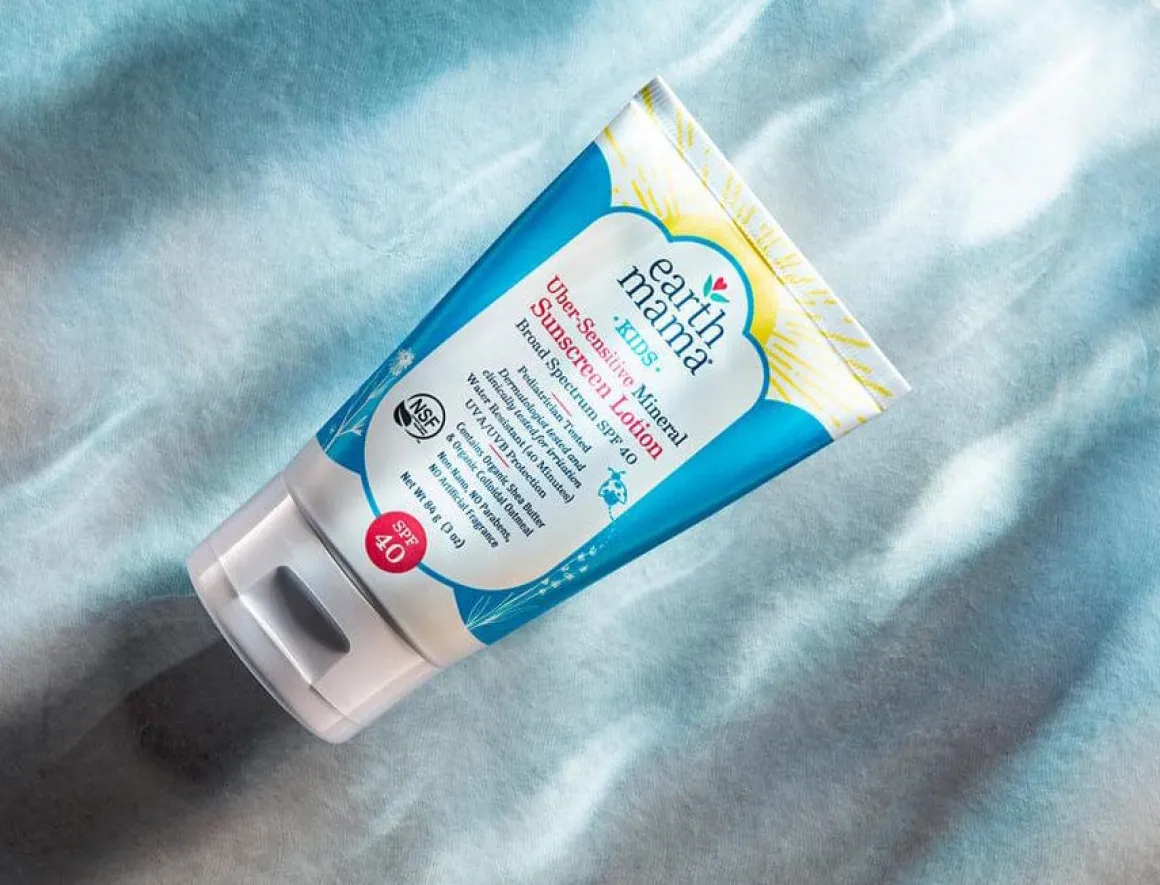 Earth Mama Kids Uber-Sensitive Mineral Sunscreen Lotion SPF 40