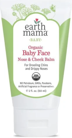 Earth Mama Organic Baby Face Nose & Cheek Balm, 2 fl. oz.