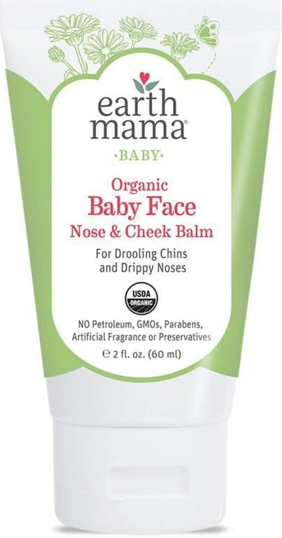 Earth Mama Organic Baby Face Nose & Cheek Balm, 2 fl. oz.