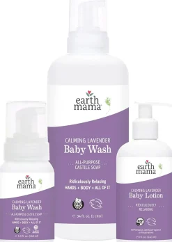 Earth Mama Ridiculously Relaxing Lavender Baby Wash and Lotion Bundle