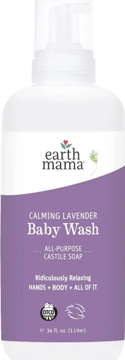 Earth Mama Ridiculously Relaxing Lavender Baby Wash and Lotion Bundle