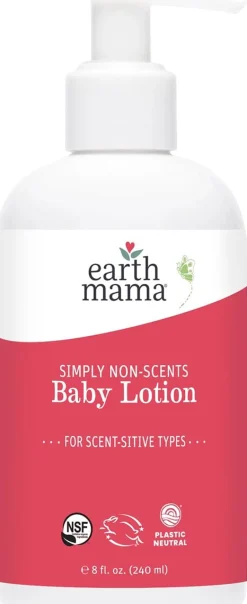 Earth Mama Simply Non-Scents Baby Lotion, 8 fl. oz.