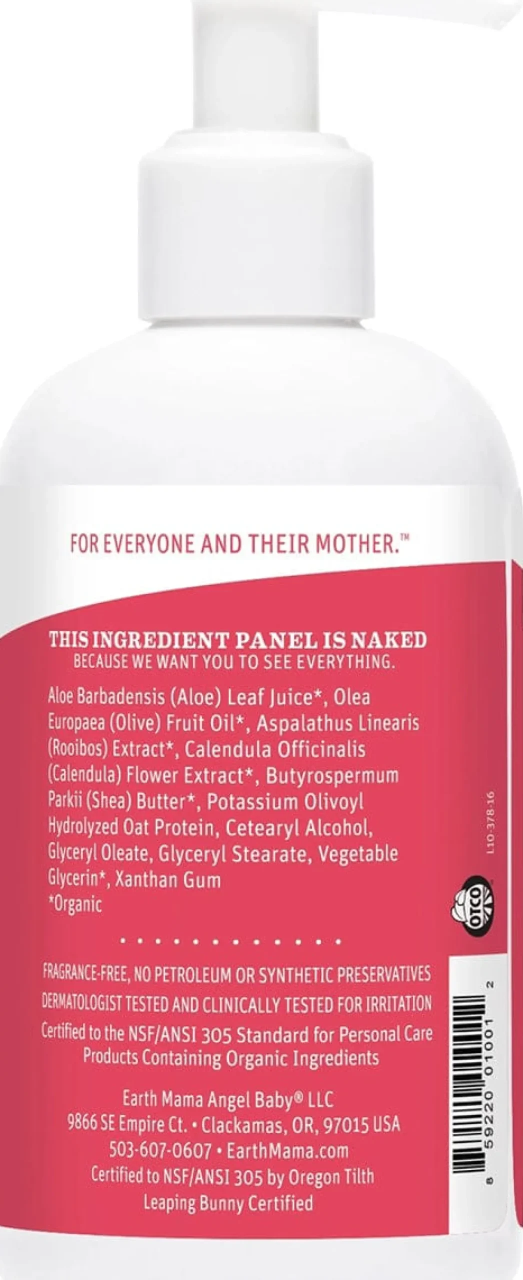 Earth Mama Simply Non-Scents Baby Lotion, 8 fl. oz.