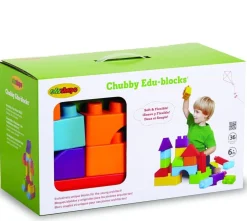 Edushape Chubby Edu-Blocks, 36 Pcs