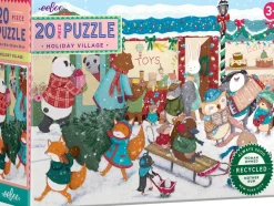 eeBoo 20 Piece Big Puzzle - Holiday Village