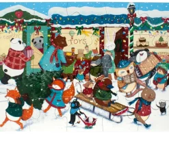 eeBoo 20 Piece Big Puzzle - Holiday Village