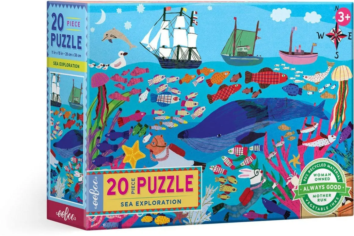 eeBoo 20 Piece Big Puzzle - Sea Exploration