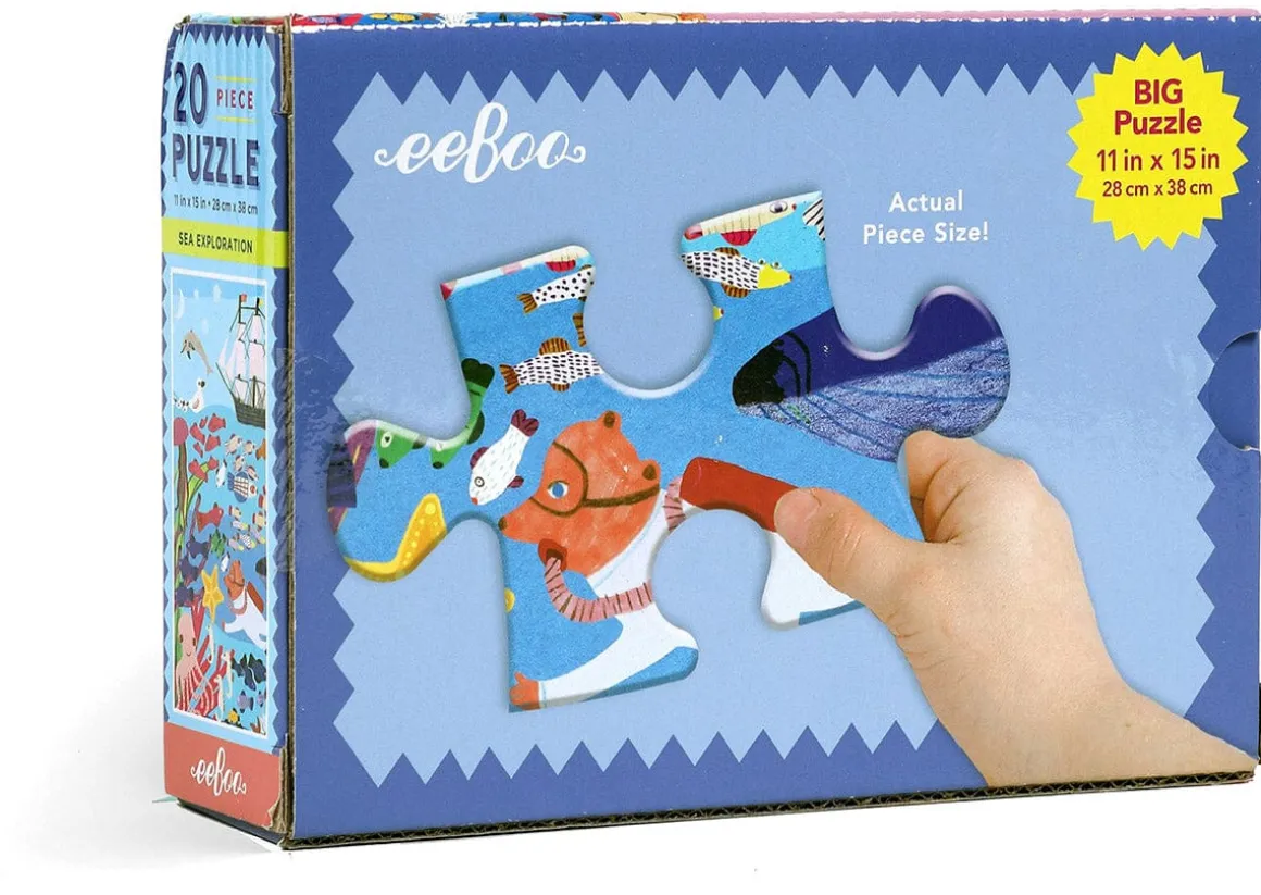 eeBoo 20 Piece Big Puzzle - Sea Exploration