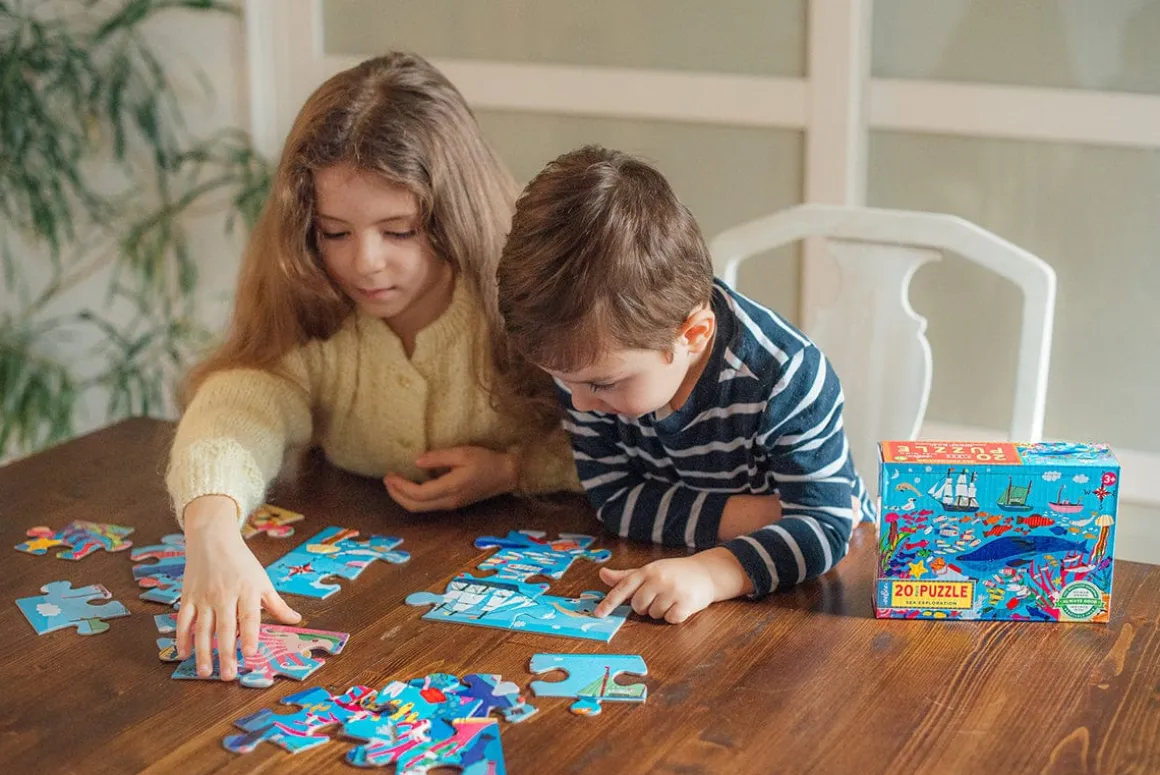 eeBoo 20 Piece Big Puzzle - Sea Exploration