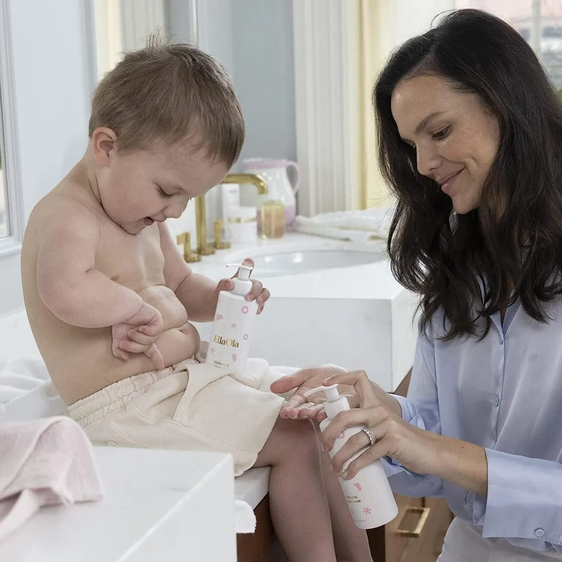 EllaOla Hydrating Baby Lotion, Fragrance Free