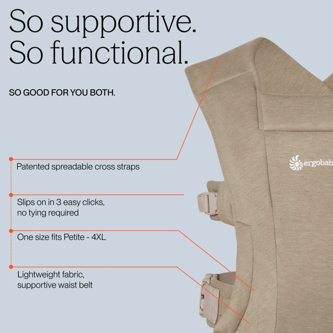 Ergobaby Embrace Newborn Carrier - Soft Olive