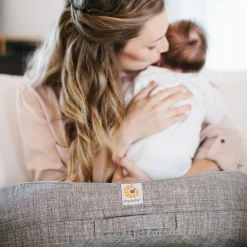Ergobaby Natural Curve Nursing Pillow - Heathered Grey