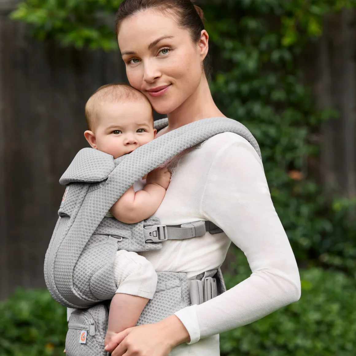 Ergobaby Omni Deluxe Baby Carrier, Mesh - Pearl Grey
