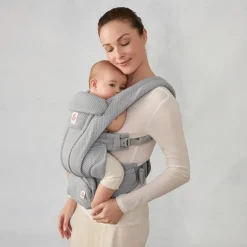 Ergobaby Omni Deluxe Baby Carrier, Mesh - Pearl Grey
