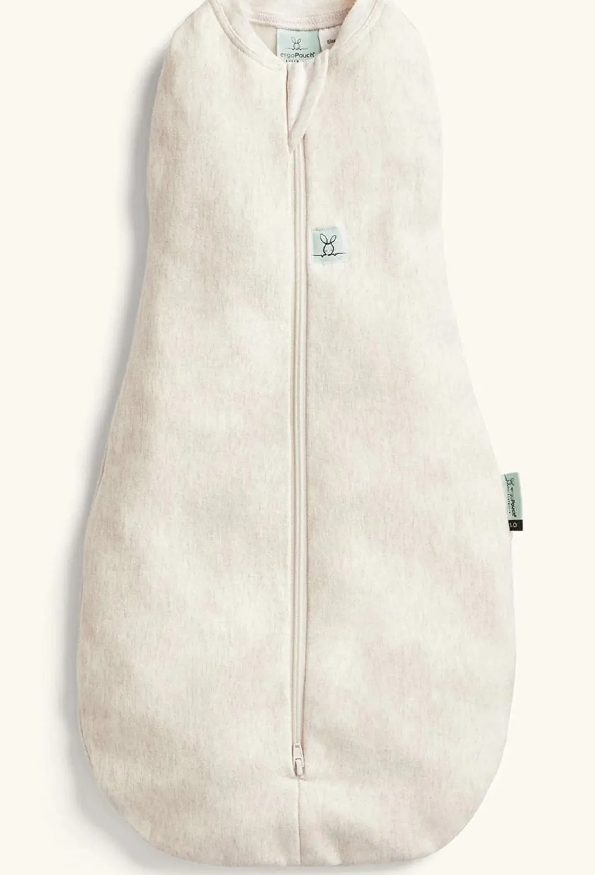 ergoPouch Cocoon Swaddle Sack 1.0 TOG - Oatmeal Marle, 6-12 Months