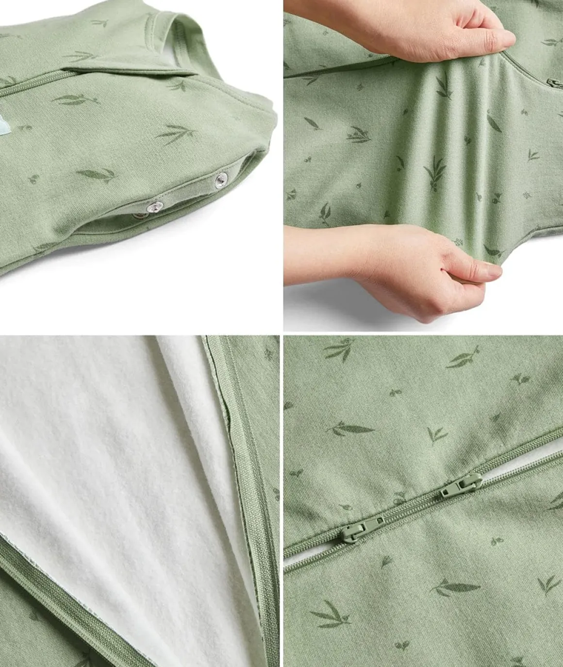 ergoPouch Cocoon Swaddle Sack 1.0 TOG - Oatmeal Marle, 6-12 Months