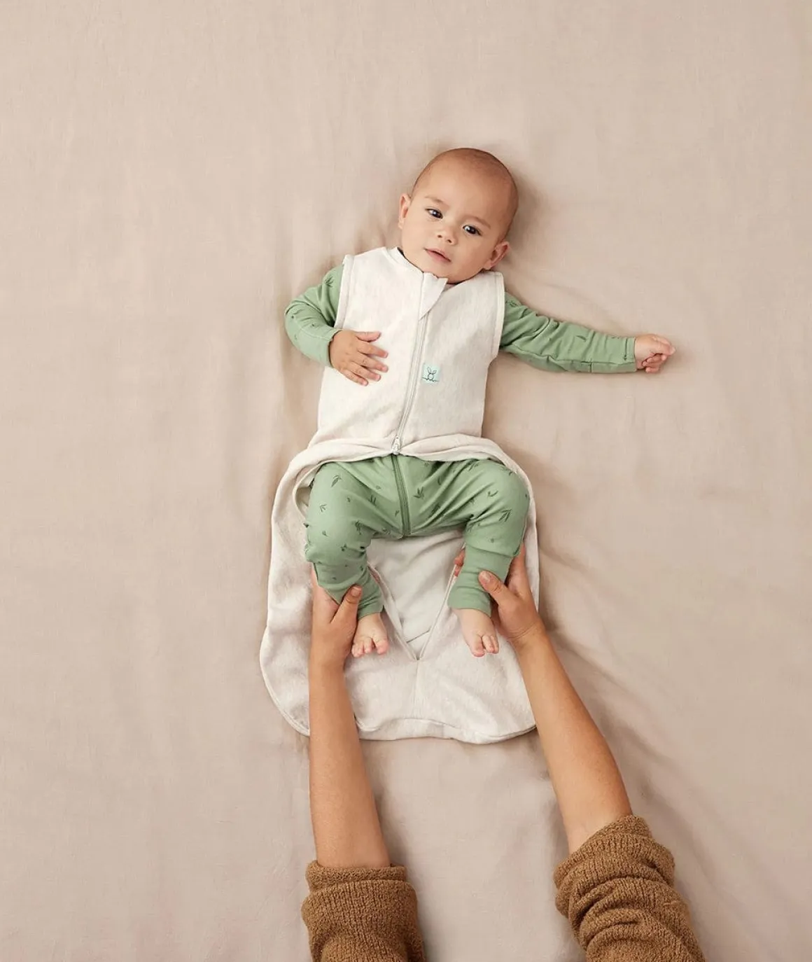 ergoPouch Jersey Sleep Sack 1.0 TOG - Oatmeal Marle, 8-24 Months