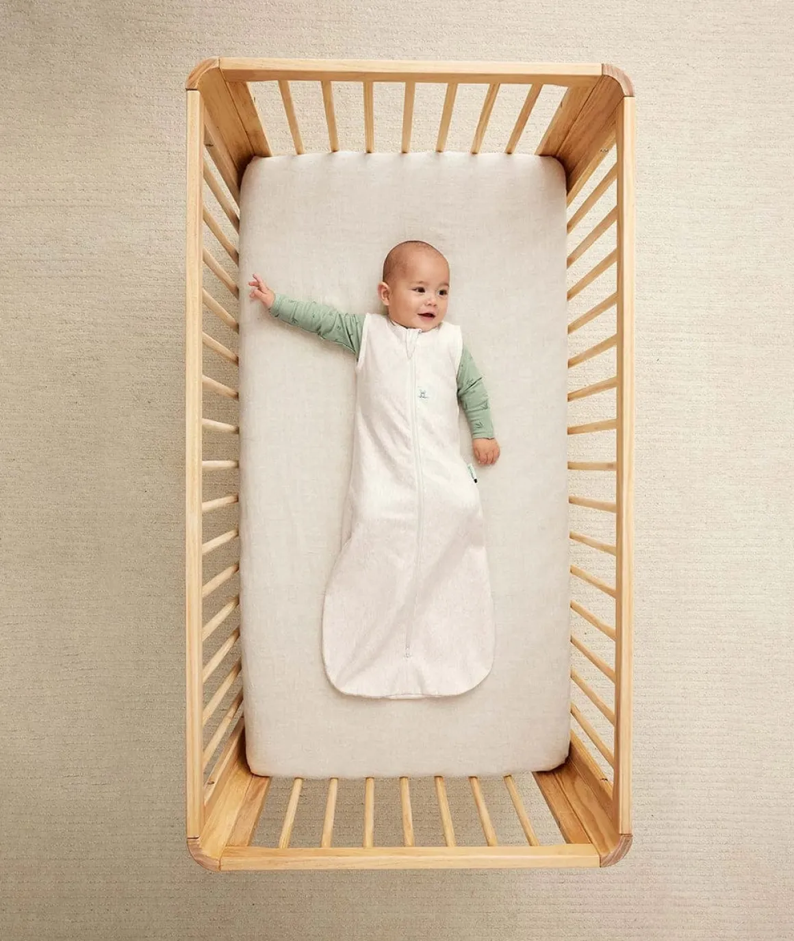 ergoPouch Jersey Sleep Sack 1.0 TOG - Oatmeal Marle, 8-24 Months