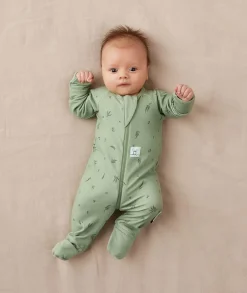ergoPouch Layers Long Sleeve Romper 1.0 TOG - Willow, 0-3 Months
