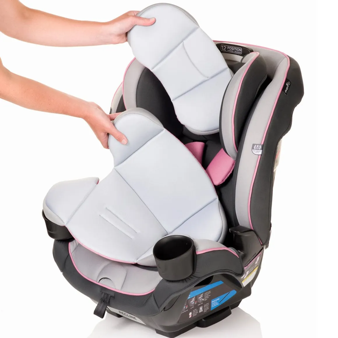 Evenflo EveryKid 3-in-1 Convertible Car Seat - Oneida Pink