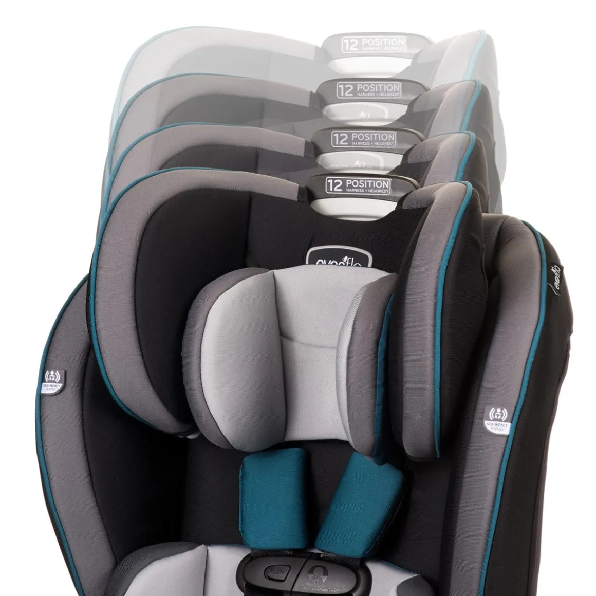 Evenflo EveryKid 3-in-1 Convertible Car Seat - Ontario Gray