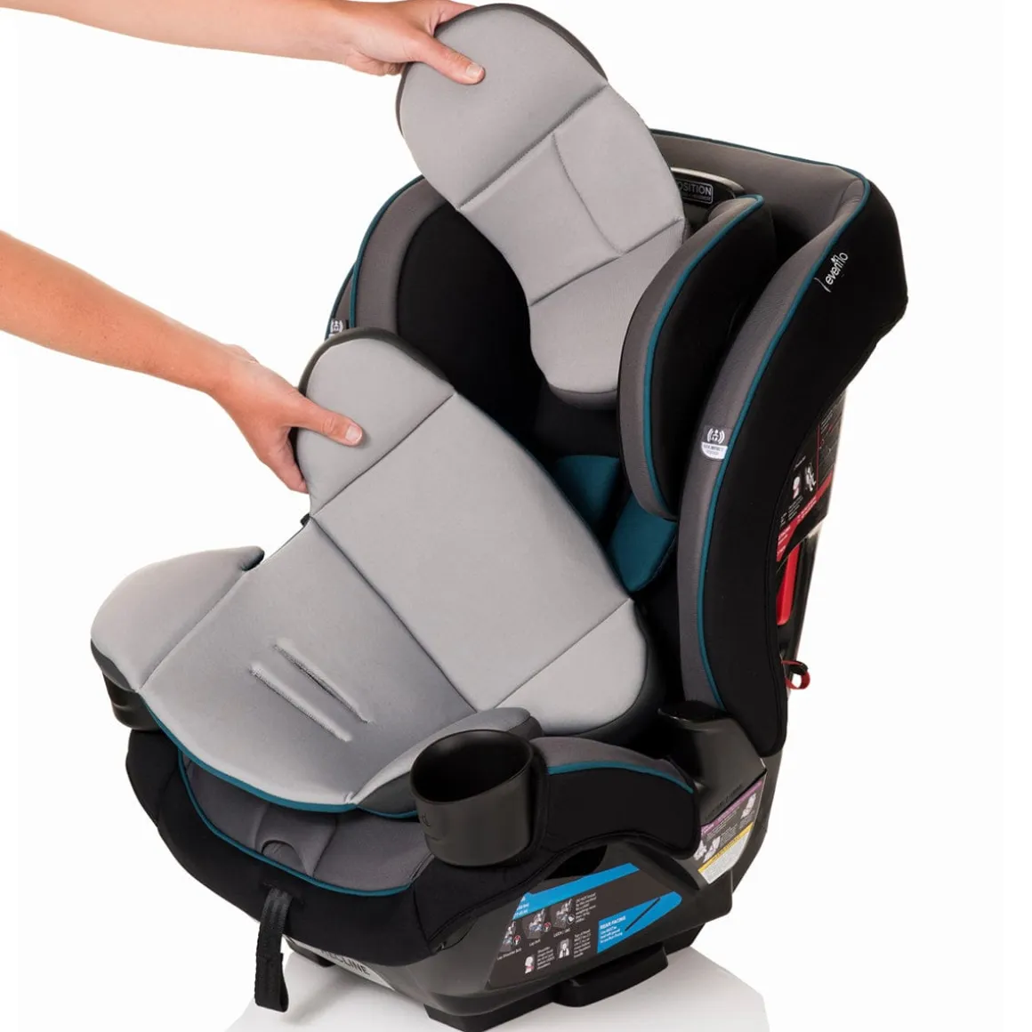 Evenflo EveryKid 3-in-1 Convertible Car Seat - Ontario Gray