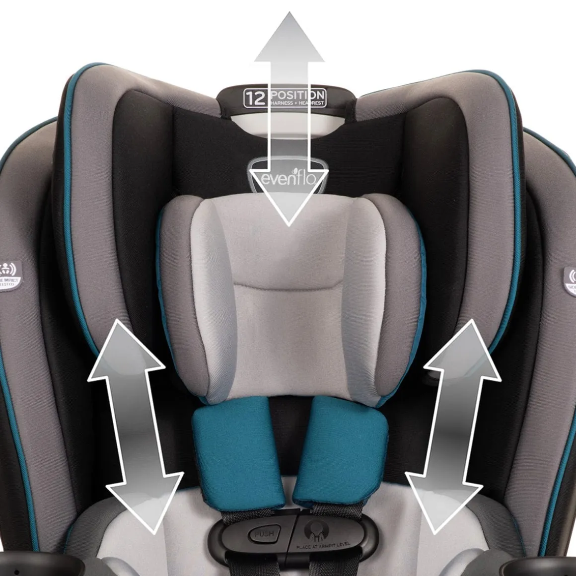 Evenflo EveryKid 3-in-1 Convertible Car Seat - Ontario Gray