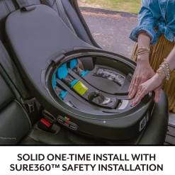 Evenflo GOLD Revolve360 Slim 2-in-1 Rotational Convertible Car Seat with SensorSafe - Amethyst
