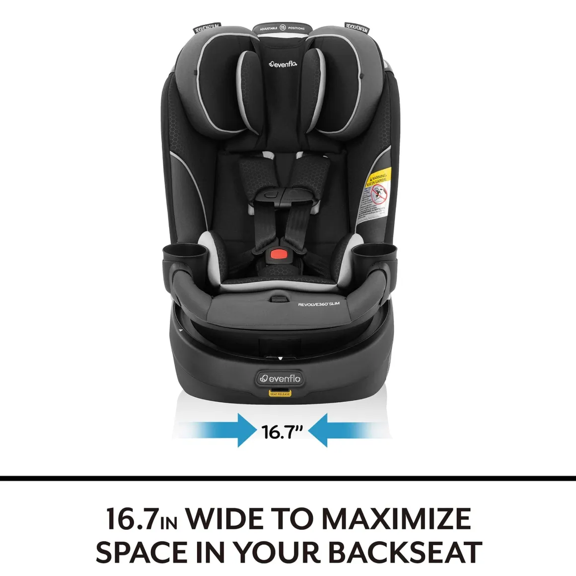 Evenflo GOLD Revolve360 Slim 2-in-1 Rotational Convertible Car Seat with SensorSafe - Amethyst