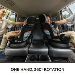Evenflo GOLD Revolve360 Slim 2-in-1 Rotational Convertible Car Seat with SensorSafe - Pearl