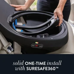 Evenflo GOLD SensorSafe Revolve360 Extend Rotational All-In-One Convertible Car Seat - Opal Pink