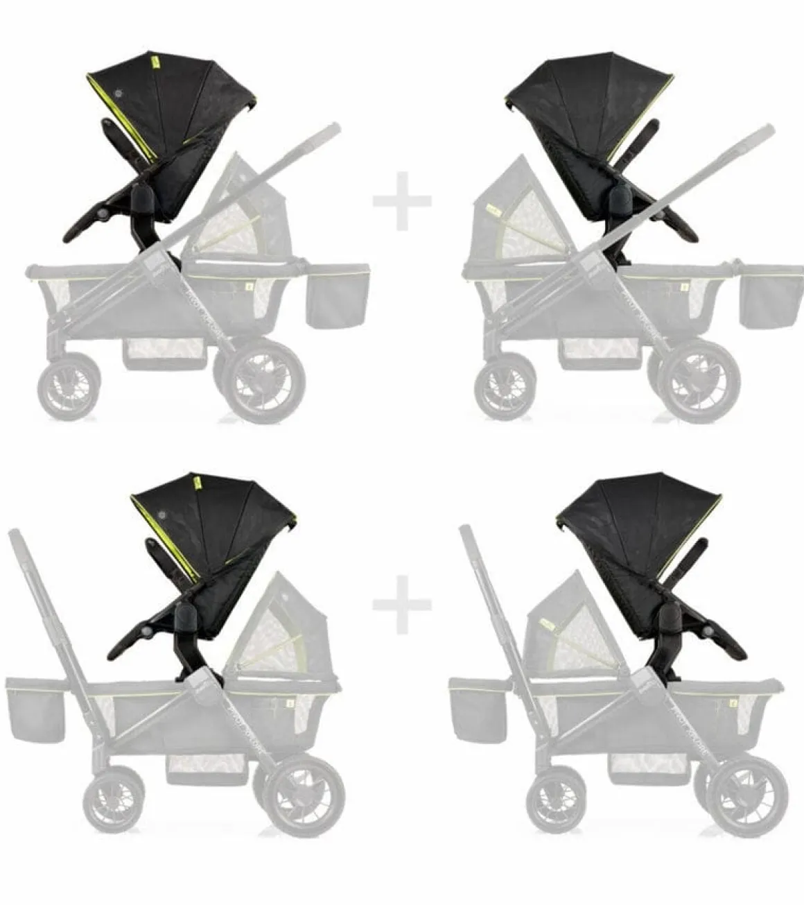 Evenflo Pivot Xplore All-Terrain Stroller Wagon + Second Seat Bundle - Wayfarer