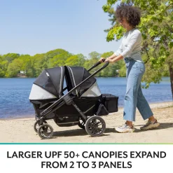 Evenflo Pivot Xplore Dreamz All-Terrain Stroller Wagon with Bassinet Insert - Voyager Green