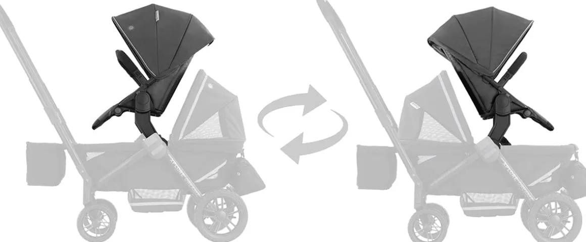 Evenflo Pivot Xplore Stroller Wagon Second Seat - Windsor Gray