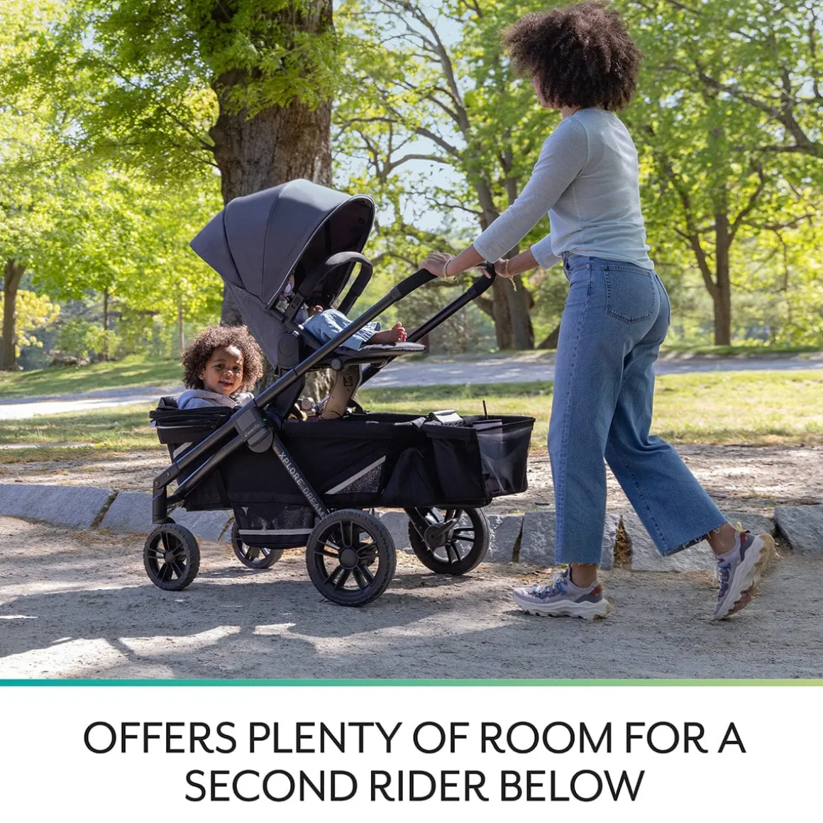 Evenflo Pivot Xplore Stroller Wagon Second Seat - Windsor Gray
